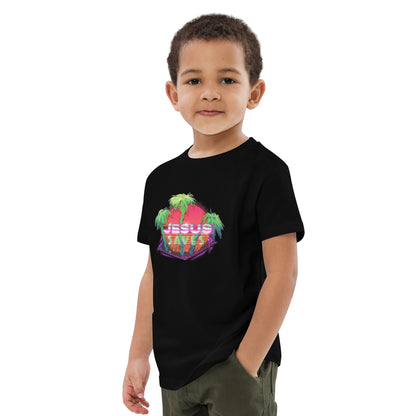 Organic Jesus Saves kids t-shirt