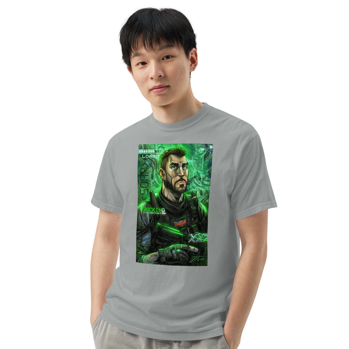 Unisex garment-dyed heavyweight t-shirt