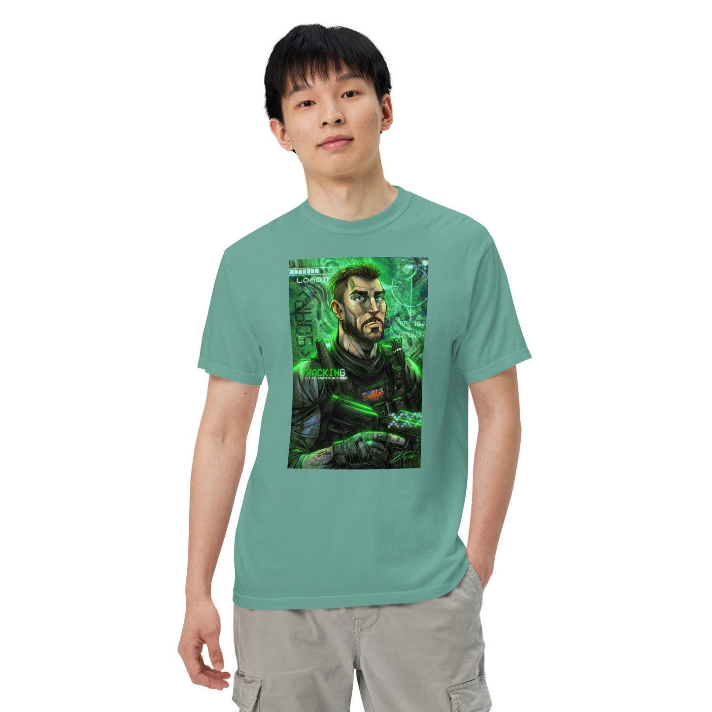 Unisex garment-dyed heavyweight t-shirt