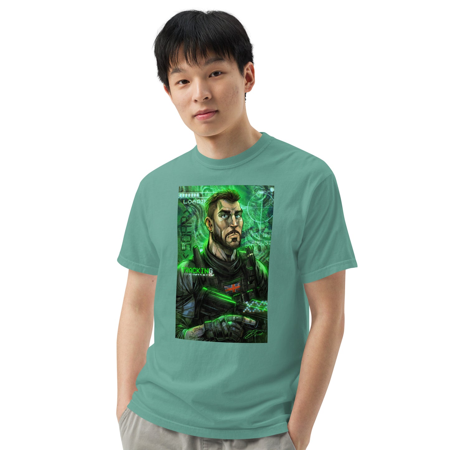 Unisex garment-dyed heavyweight t-shirt